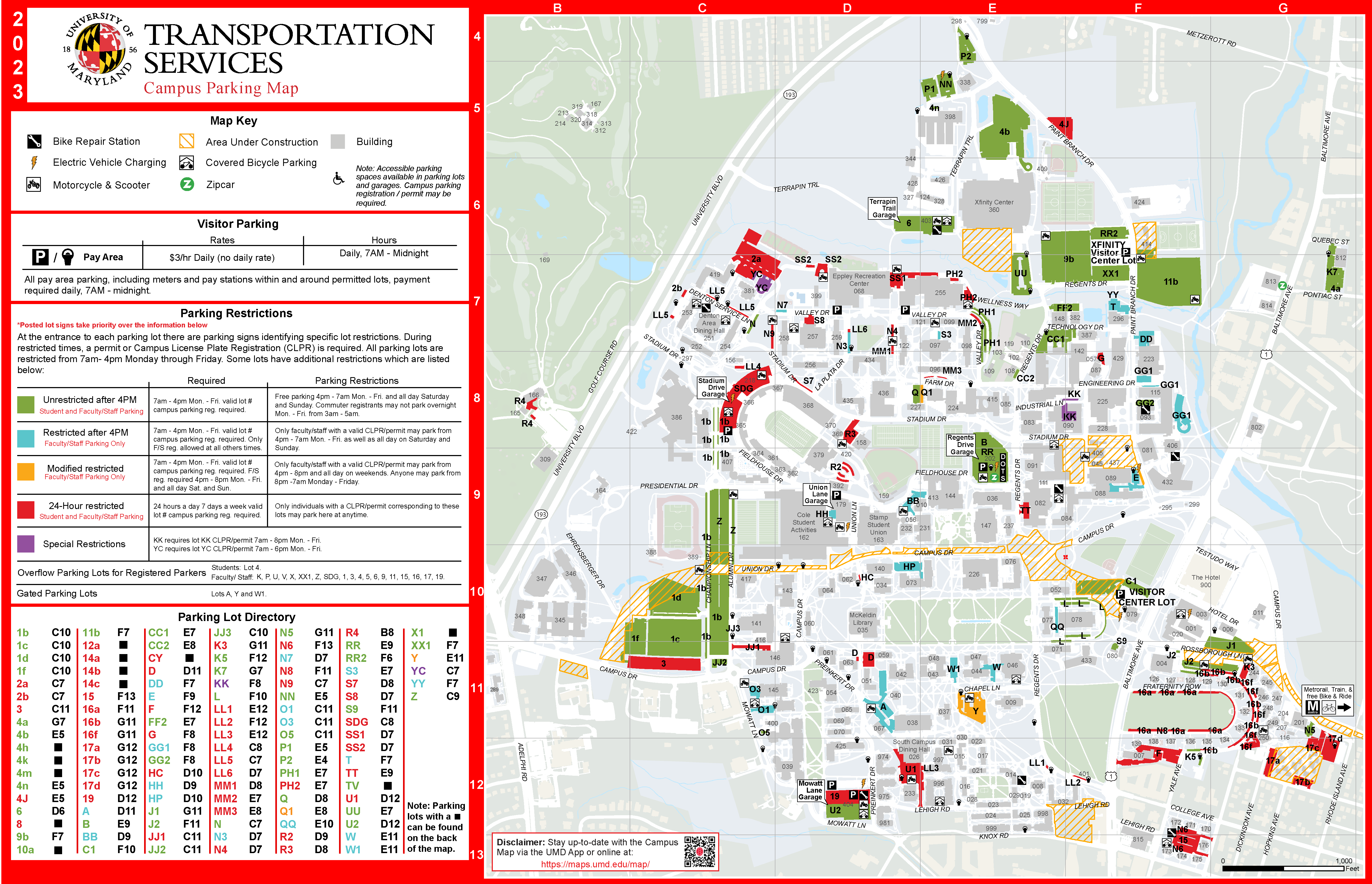 Free parking at umd