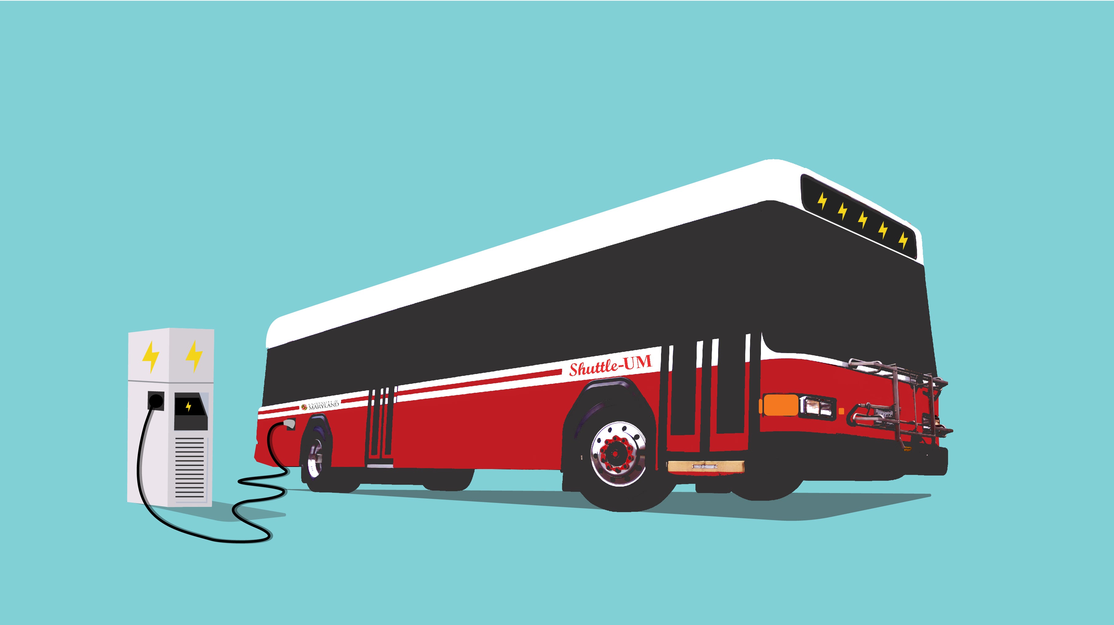 Electric bus graphic