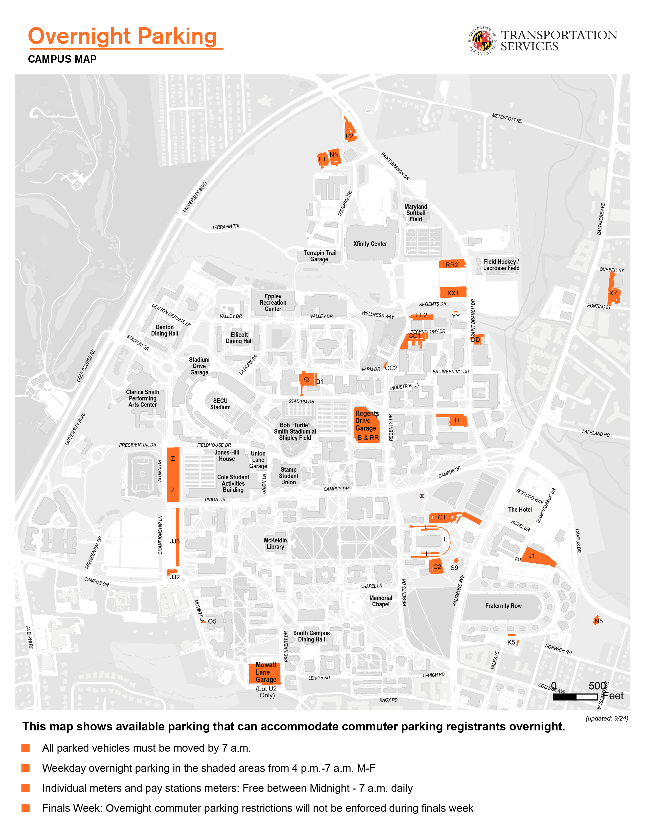 Free parking at umd