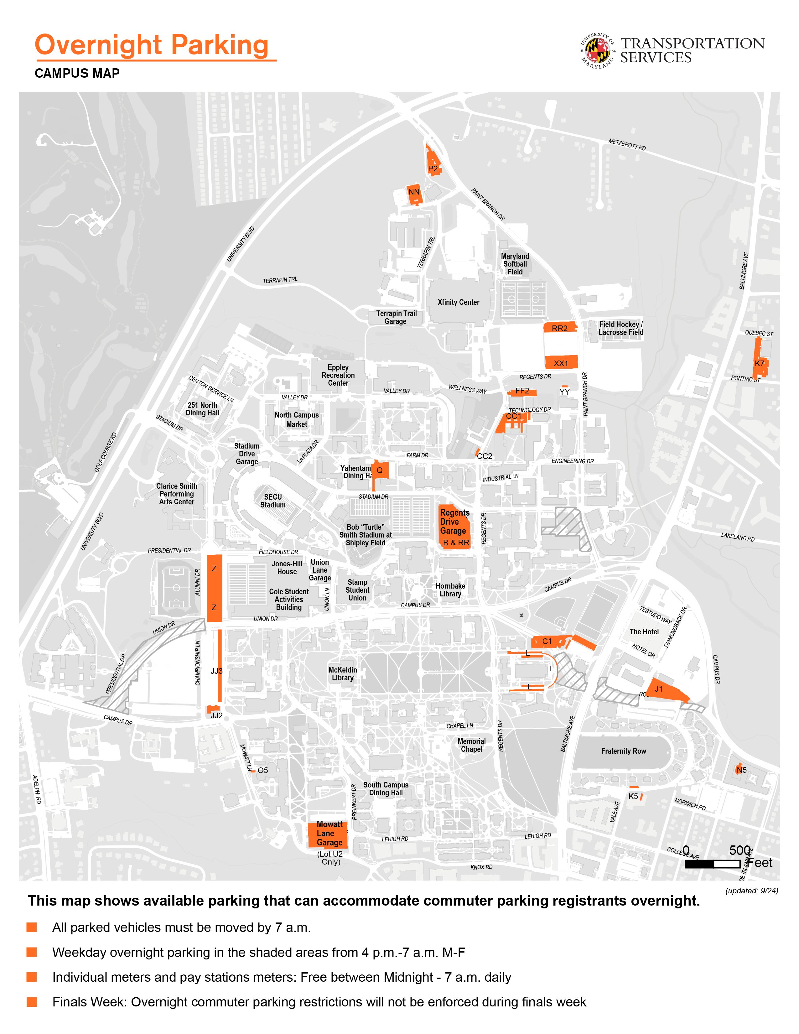 Overnight Parking Map