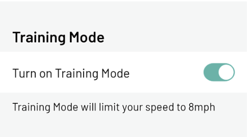 training mode